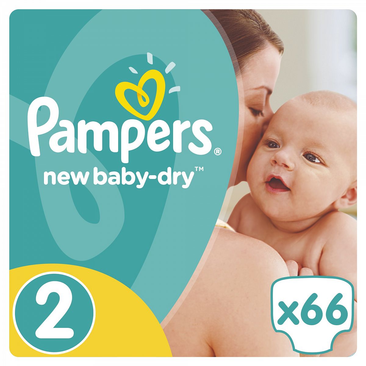 фото Подгузники для новорожденных pampers new baby-dry mini (3-6 кг), 66 шт.