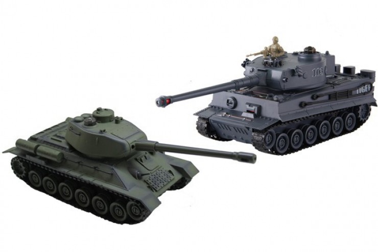 фото Радиоуправляемый танковый бой t34 tiger масштаб 1:28 zegan 99824