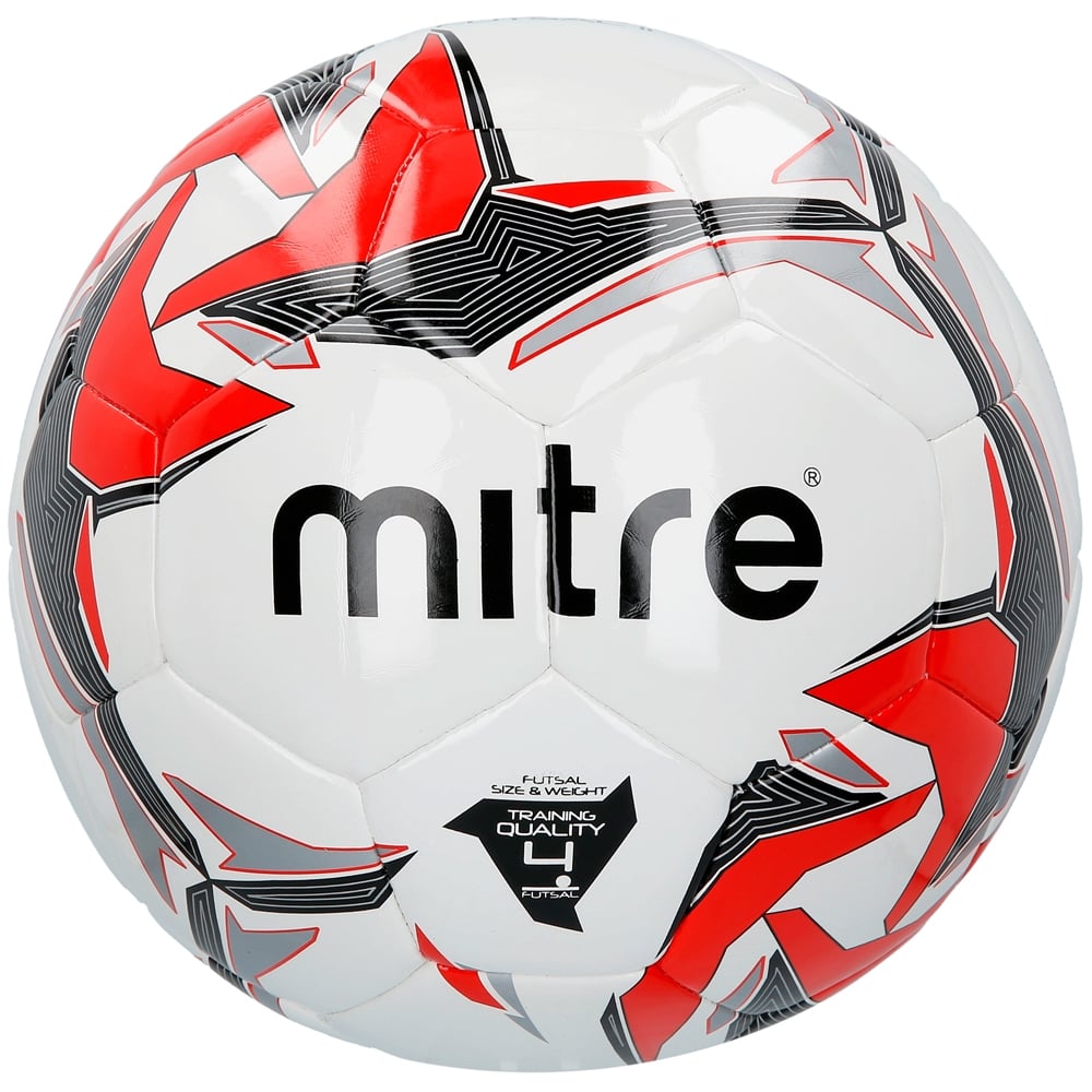 фото Футзальный мяч mitre futsal tempest ii №4 white/black/red