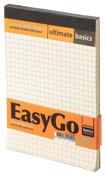 фото Блокнот ultimate basics а6, 60 листов, в клетку easygo