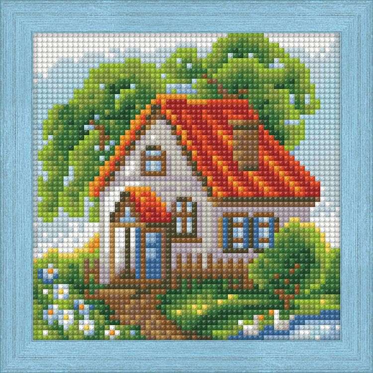 

Алмазная вышивка Алмазная Живопись Летний домик, 15x15 см, Летний домик