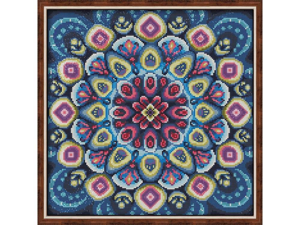 

Алмазная вышивка Алмазная Живопись Мандала успеха, 40x40 см, Мандала успеха