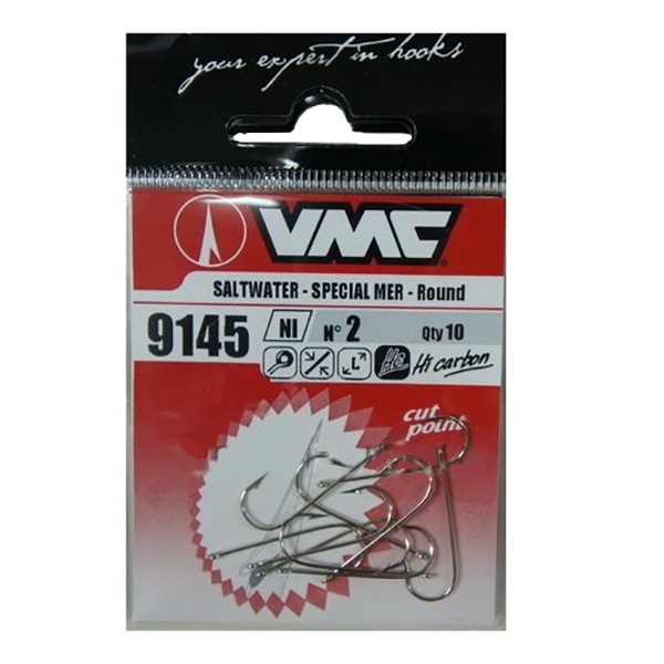 Рыболовные крючки VMC 9145 Ni №4, 10 шт.