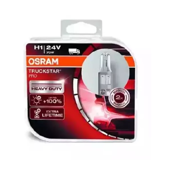 фото H1 70w 24v лампа truckstar pro 2шт упаковка osram арт. 64155tsp-hcb