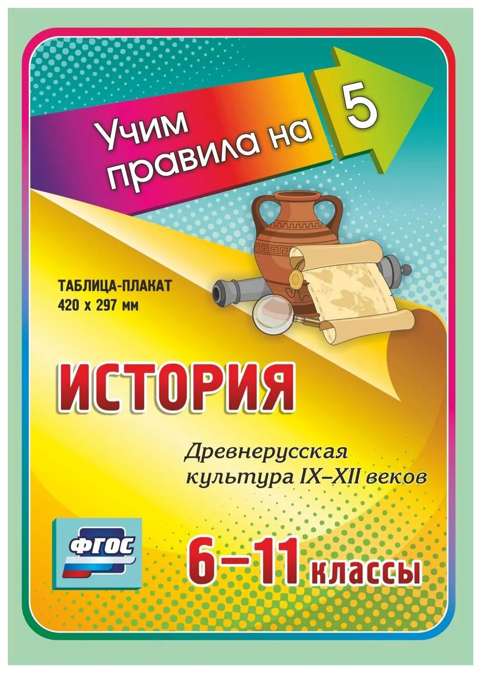 

История. Древнерусская культура IX-XII веков. 6-11 классы