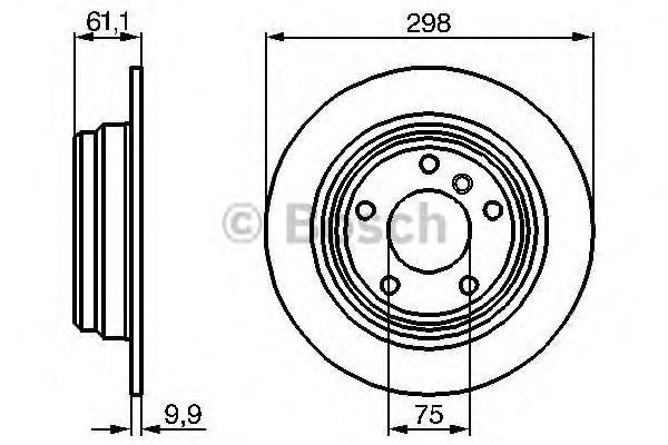 

Тормозной диск BOSCH 0986478425