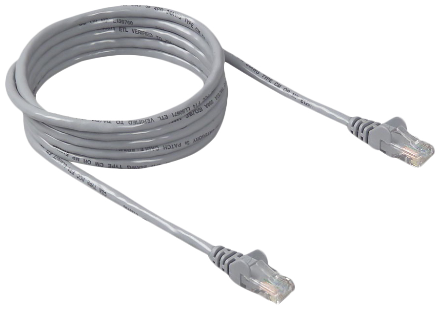 фото Кабель belkin rj45-rj45, m-m 2м grey (a3l793bt02m-h-s)