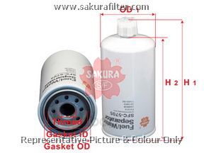 фото Фильтр топливный sakura sfc5705