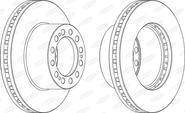 

Тормозной диск Beral BCR204A