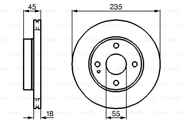 фото Тормозной диск bosch 0986478241