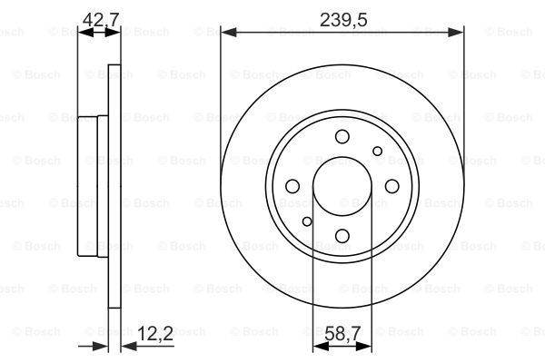 Тормозной диск BOSCH 0986479905