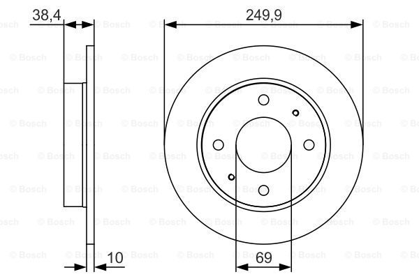 фото Тормозной диск bosch 0986479s84