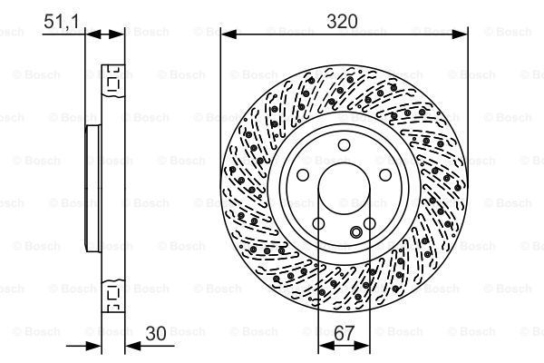 фото Тормозной диск bosch 0986479a60