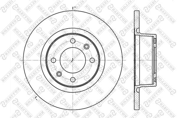 

Тормозной диск Stellox 6020-1930-SX