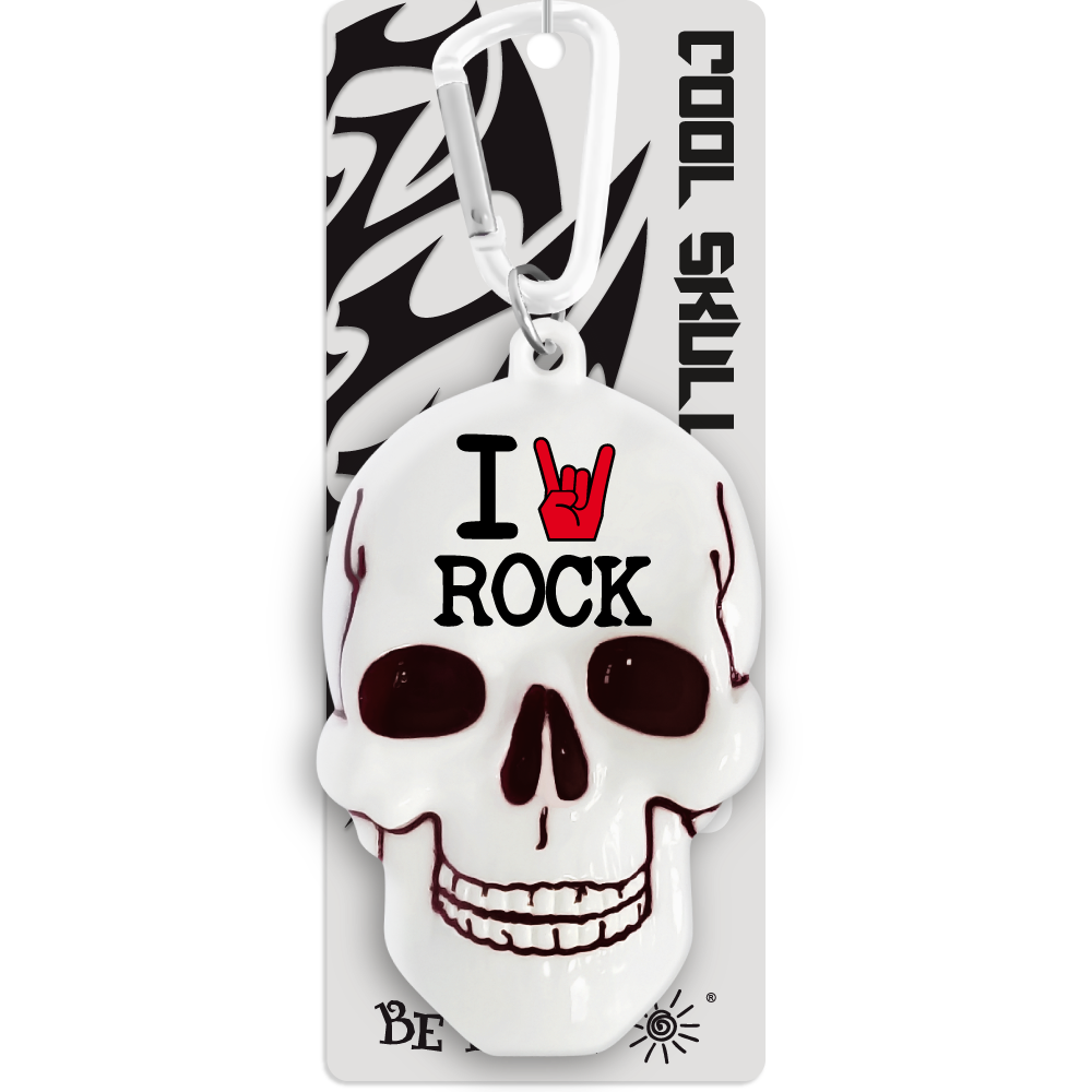 

Брелок для ключей в виде черепа "I rock", 'I rock'