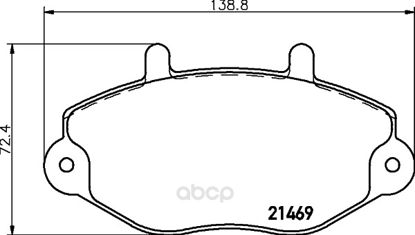 

Комплект тормозных колодок Hella 8DB355019381