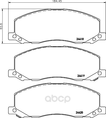 

Комплект тормозных колодок Hella 8DB355013061