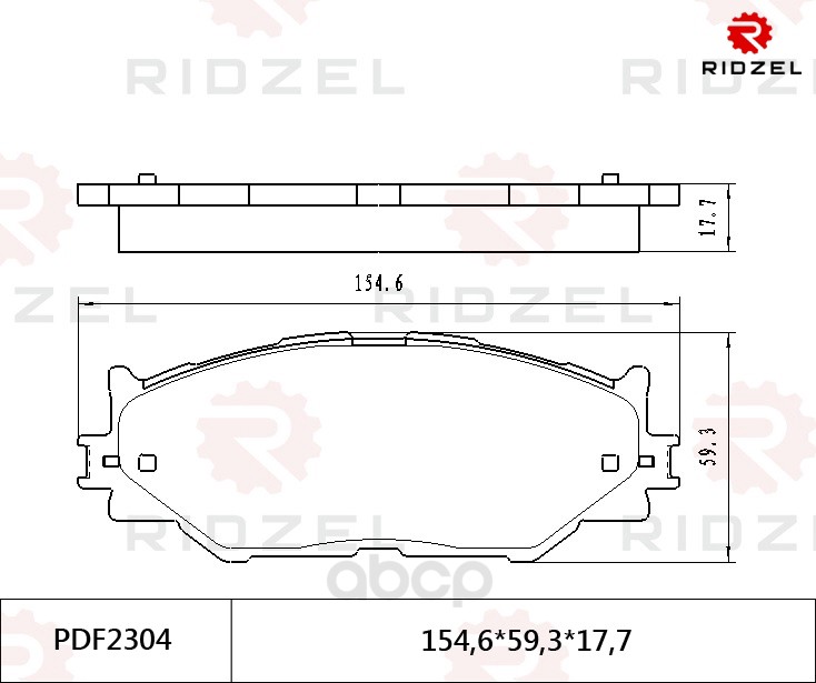 

Комплект тормозных колодок RIDZEL PDF2304