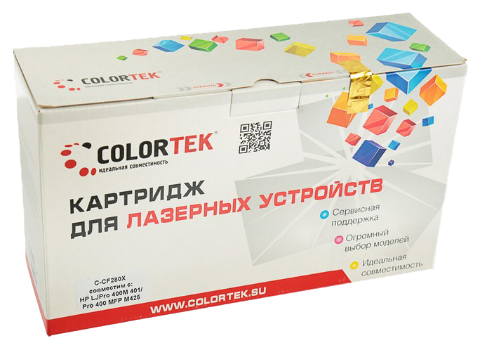 фото Картридж для лазерного принтера colortek cf280x черный