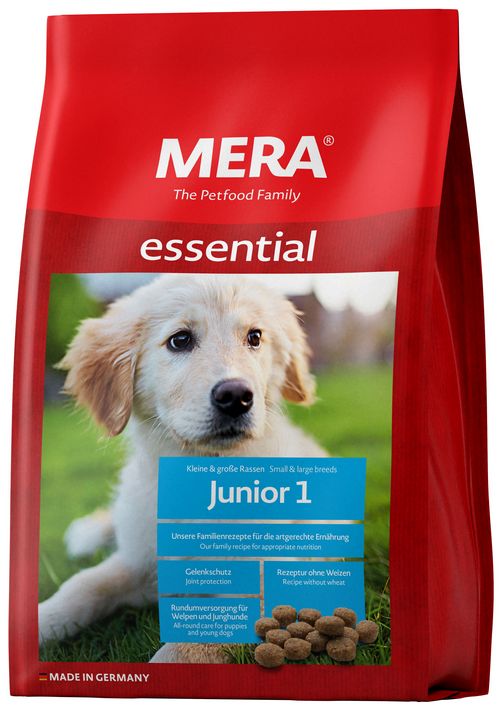 

Сухой корм для щенков MERA Essential Junior 1, птица, 12,5кг, Essential Junior