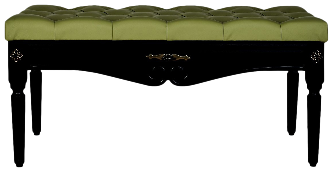 фото Банкетка мебелик сильвия экокожа оливковый/венге