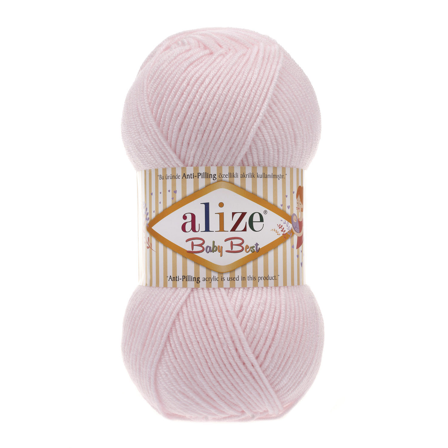 

Пряжа Alize BABY,BEST,184 Baby Best 184 розовая пудра, Baby Best
