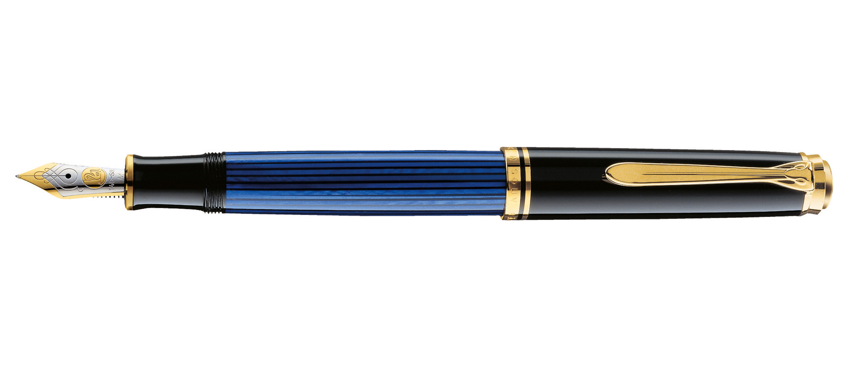 

Pelikan Souveraen - Black and Blue GT, перьевая ручка, F