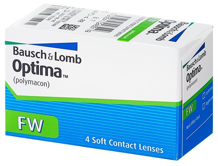 фото Контактные линзы optima fw 4 линзы r 8,4 -3,25