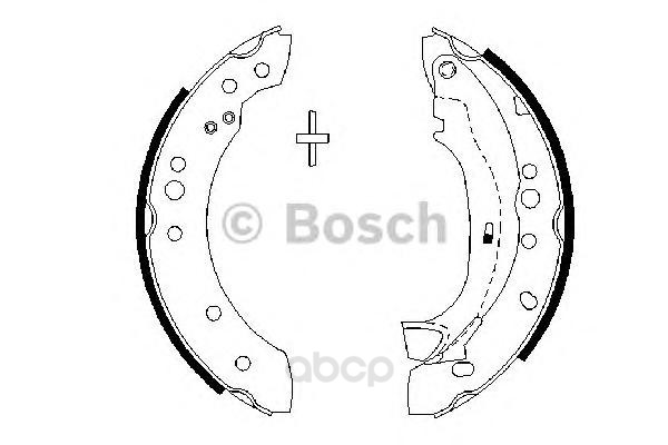 

Тормозные колодки барабанные BOSCH 0986487664