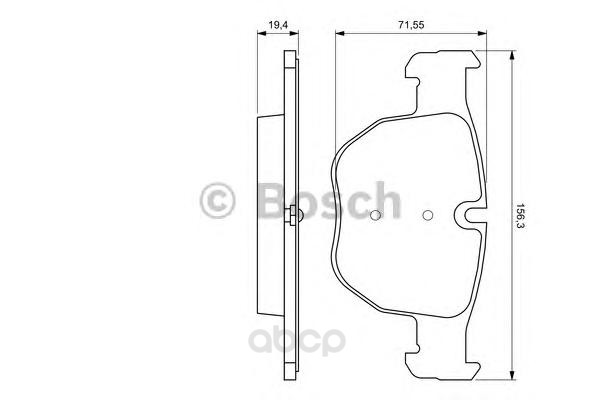 

Тормозные колодки дисковые BOSCH 0986424687