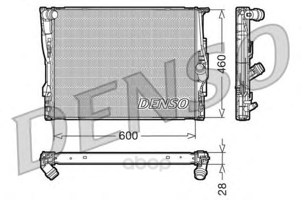

Радиатор 600x460 Denso DRM05110
