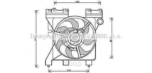 

Вентилятор охлаждения двигателя Citroen Xsara 99 Ava CN7547