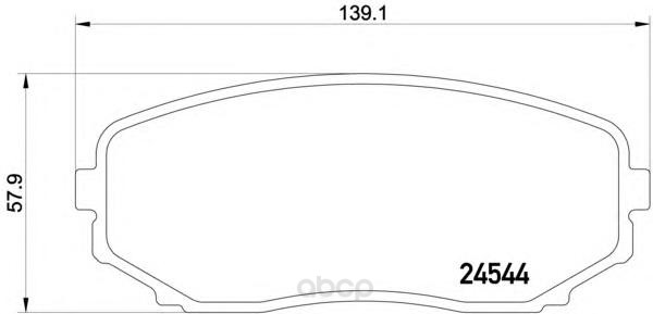 

Колодки тормозные дисковые передние mazda cx-7 2.3 mzr disi turbo 07- Textar 2454401