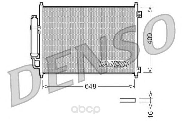 

Радиатор охлаждения двигателя DENSO DCN46001