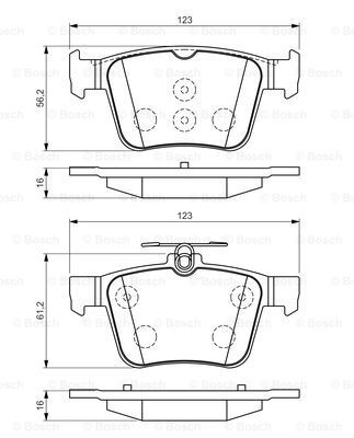 

Тормозные колодки Bosch дисковые 986494658