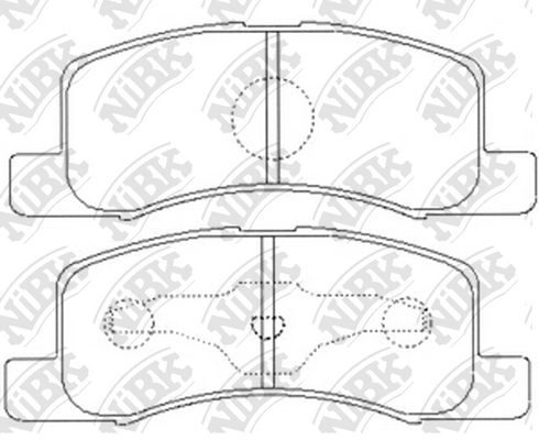 

Тормозные колодки NiBK дисковые PN3437