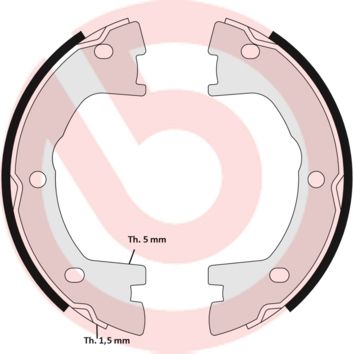 

Тормозные колодки дисковые brembo S A6 506