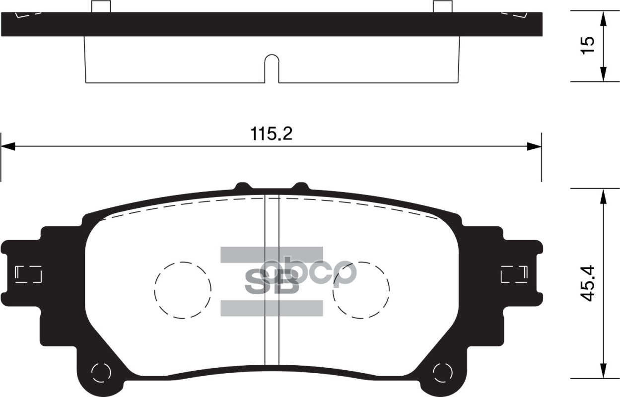 

Комплект тормозных колодок Sangsin brake SP1458