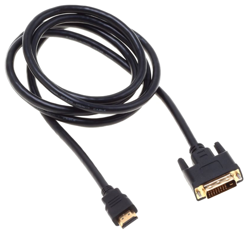 

Кабель BURO HDMI-DVI, M-M 1,8м Black, Черный