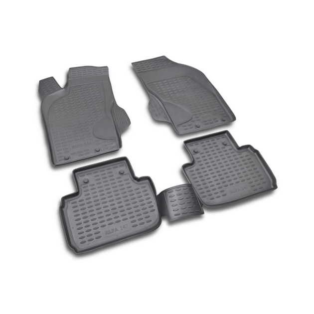 

Коврики в салон Element для ALFA ROMEO 147 12/2000, 4 шт. полиуретан, серые