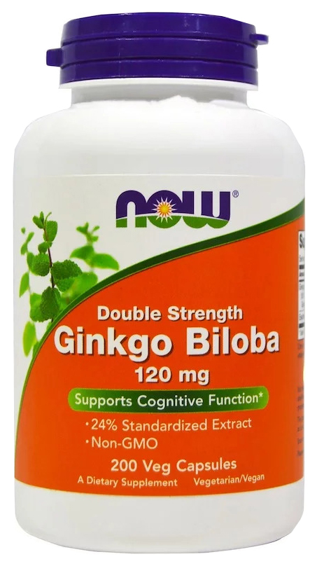 Добавка для здоровья NOW Double Strength Ginkgo Biloba 200 капсул