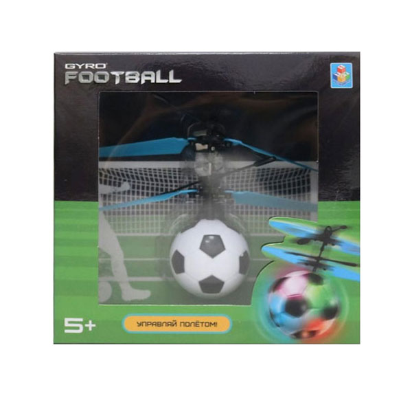 Радиоуправляемый квадрокоптер 1toy Gyro-Football Т14123 hiper радиоуправляемый квадрокоптер sky patrol fpv