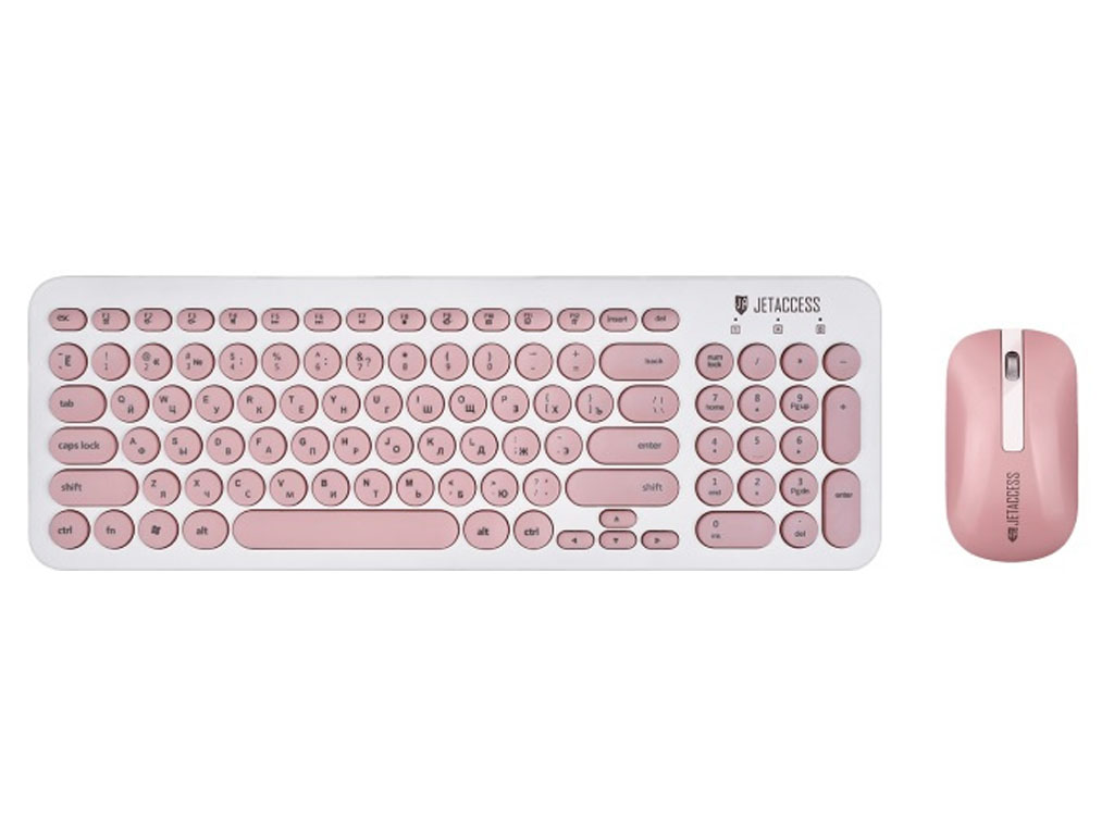 

Беспроводная клавиатура Jet.A SlimLine KM30 W White Pink