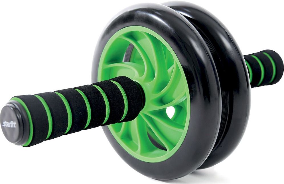 фото Ролик для пресса двойной starfit rl-102 pro black/green