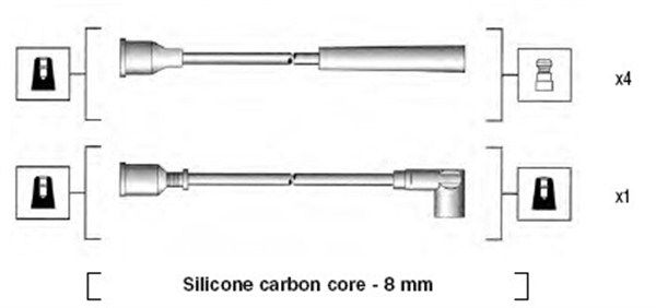 Комплект проводов зажигания MAGNETI MARELLI 941185050766