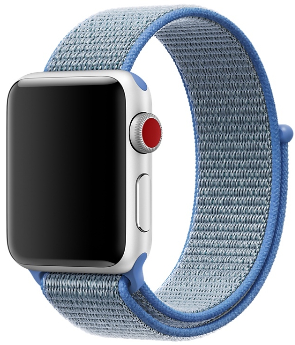 Ремешок COTEetCI W17 Magic Tape (WH5225-HL) для Apple Watch Series 2/3/4 38/40mm (Blue)