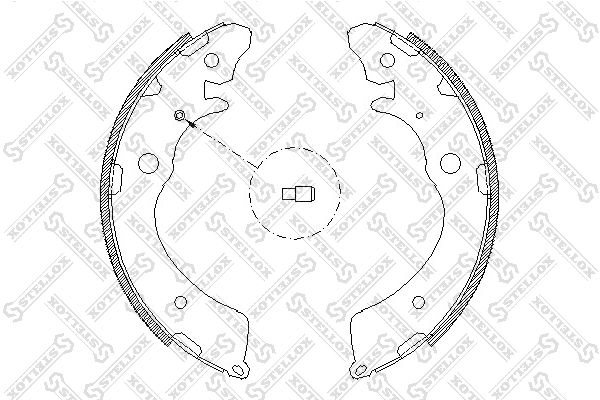

Комплект тормозных колодок STELLOX 394 100-SX