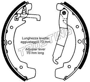 фото Комплект тормозных колодок trusting 124.281