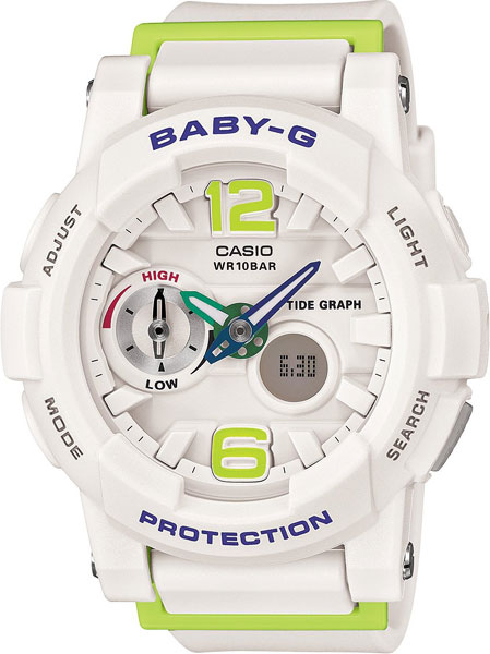 фото Наручные часы кварцевые женские casio baby-g bga-180-7b2