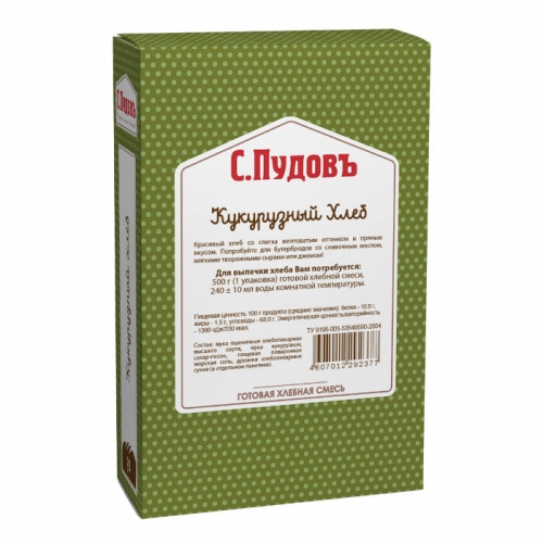 

Хлебная смесь кукурузный хлеб 500 г